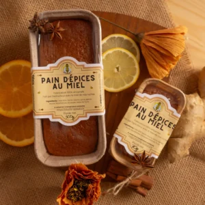pain d'épice fait maison emballé