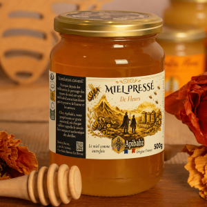 pot 500G de miel pressé de fleurs